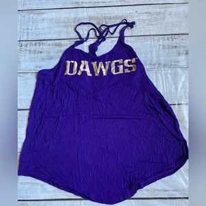 Purple “dawgs” tank top
